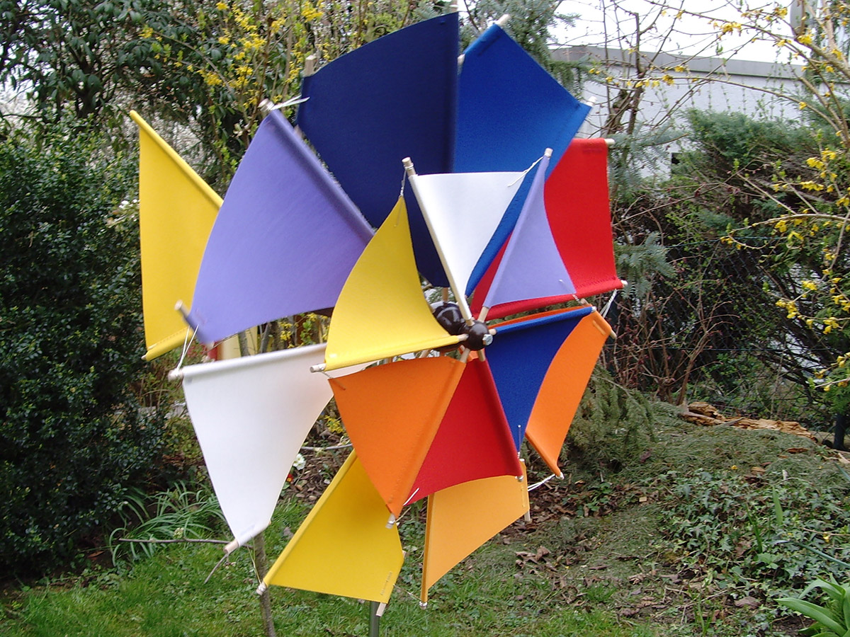 Doppeltes Windrad – Handarbeit aus Esslingen